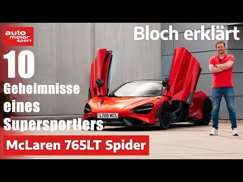 McLaren 765LT: 10 Geheimnisse, die DU noch nicht kennst- Bloch erklärt #182 I auto motor und sport