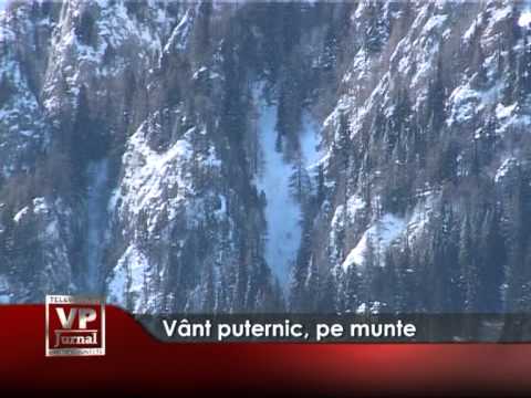 Vânt puternic, pe munte