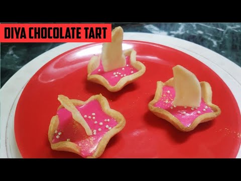 Dipawali Special/Diya Chocolate Tart/Strawberry Flovour Tart/Diya Tart/Eggless Tart#YouTube Video