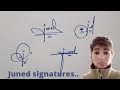 Juned name signature#gracefull  ideas for your own name signature#name signature with arooj