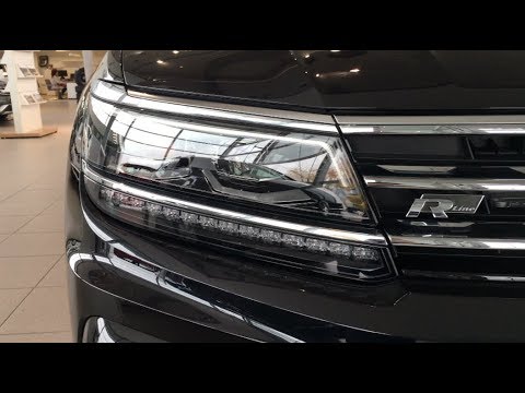 Volkswagen Tiguan 2018 R Line (black) walkaround in 4K