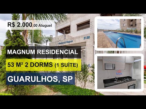 Magnum Residencial - Apartamento para alugar no Cecap, Guarulhos - Próximo aeroporto SP