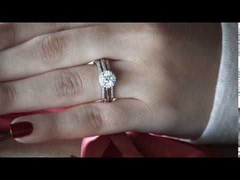 0.14 ct. Contour Prong in Channel Set Enhancer Ring Guard - TwoBirch  TB-GUARD-0049-WG-C