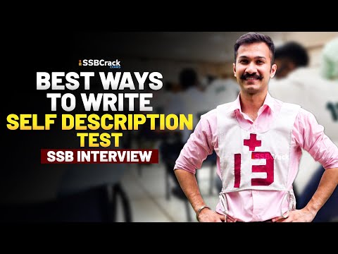 Best Ways to Write Self Description Test | SDT | SSB Interview