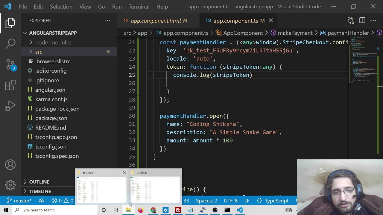 Angular 13 Project to Integrate Stripe Payment Gateway in Node.js & Express Using TypeScript