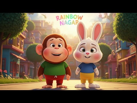 Chintu Bunny Aur Motu Monkey ki Kahani 🐰 | Moral Story in Hindi (Kids Cartoon)