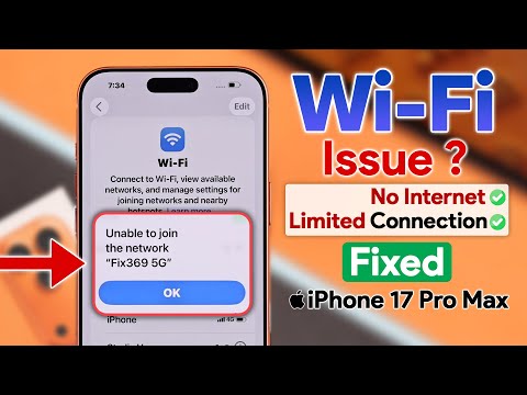 WiFi Not Working on iPhone 17 Pro Max? Fix No Internet Connection!