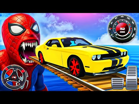 Impossible GT Car Stunt Racing | Superhero Spider Car Master Driving Simulator - Android GamePlay