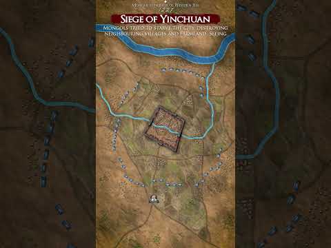 Genghis' First Siege 1227  #shorts #fyp #documentary #history #military #tactical #china #mongols
