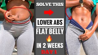 DAY 1- INTENSE LOWER ABS~LOSE BELLY FAT IN 2 WEEKS CHALLENGE AT HOME |