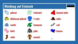 Kleidung auf Estnisch