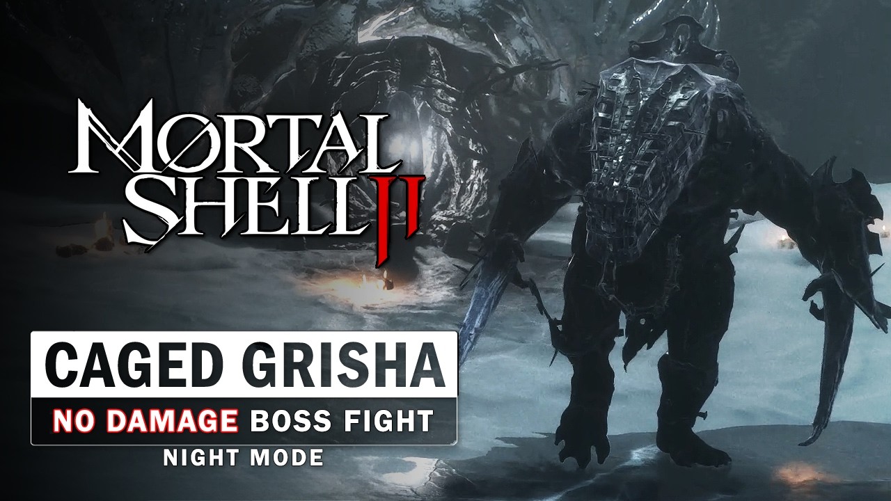 Mortal Shell 2 - Caged Grisha Boss Fight (No Damage / Night Mode)
