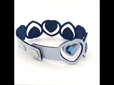 Браслет Spark из Алькантара со Swarovski Tender Heart BN2808H4PBDB - фото 1 - id-p1481190086