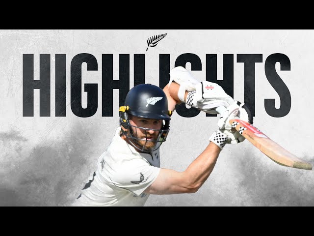 Williamson Hits 38th Test Half-Century | Highlights | New Zealand v West Indies | 1st Test Day 1
