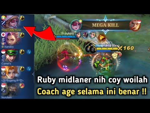 Ternyata Coach age benar!! Ruby midlane itu gacor!! bantai 😎