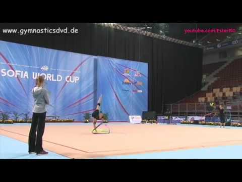 Alina Harnasko Ribbon Podium Training - WC Sofia 2017