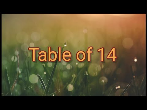 Table of 14 | Multiplication of 14 | Times of table | Kids learn table with fun😊 | #Multiplication