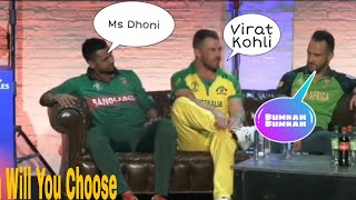 World Cup Funny Interview | Virat Kohli Will Chose Whom video