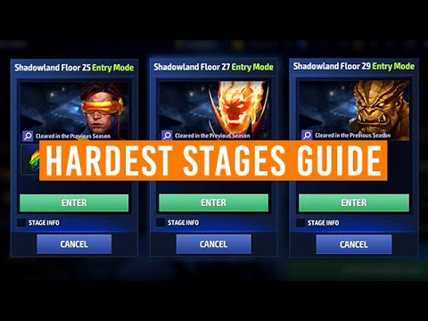 Hardest Shadowland Floors Guide (25, 27, 29) - Marvel Future Fight