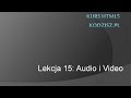 HTML5 - pliki audio i video HTML5 - pliki audio i video