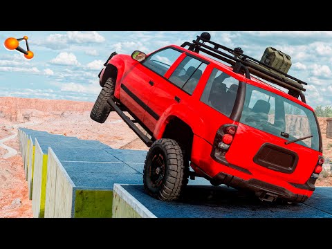 Stairs Vs Cars #65 - BeamNG drive