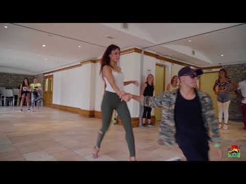 Sara Panero Salsa dancing with Luca at Mucho Bueno Festival 2017