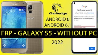 Samsung Galaxy S5 and S5 Neo Bypass Frp Remove Google Account Android 6 2022