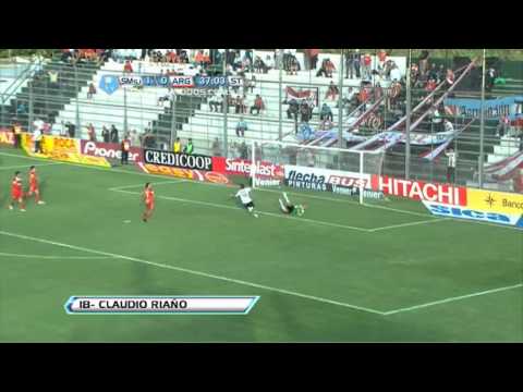 Gol de Riaño. San Martín 2 - Argentinos 0. Fecha 13. Torneo Final 2013. Fútbol Para Todos