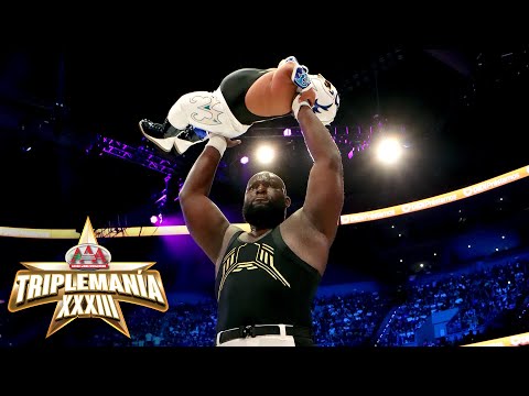 Omos tosses Microman as SEVEN FOOT THREE meets THREE FOOT THREE: Triplemanía XXXIII highlights