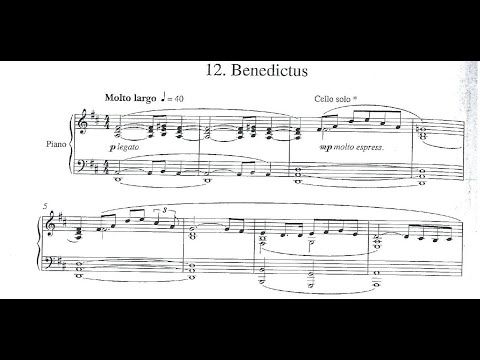 Karl Jenkins - Benedictus. {From The Armed Man, A Mass For Peace}. w/ sheet music.