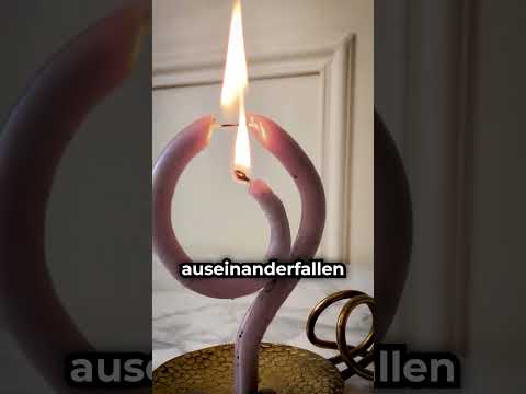 Warum fällt diese Kerze nicht? 😳