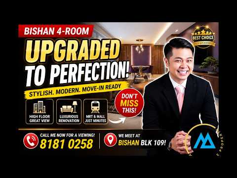 109 Bishan Street 12, 109 Bishan Street 12, 3 Bedrooms, 904 sqft, HDB Flat For Sale, by Mike Chin, 500101570 - PropertyGuru.com.sg