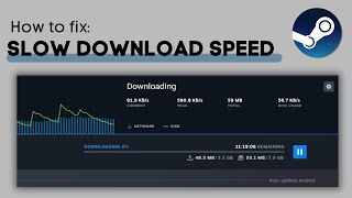 How To Fix Steam Games Slow Download Speed - Easy Method!