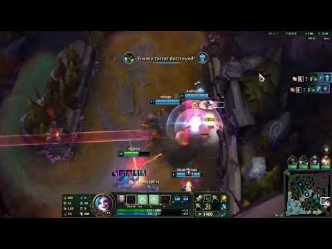 4 TEAMMATES ABUSE 😝 DESTROY TOWER & KILLING JHIN 👍 LOL 2025