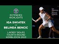 Iga Swiatek vs Belinda Bencic | Fourth Round Extended Highlights | Wimbledon 2023