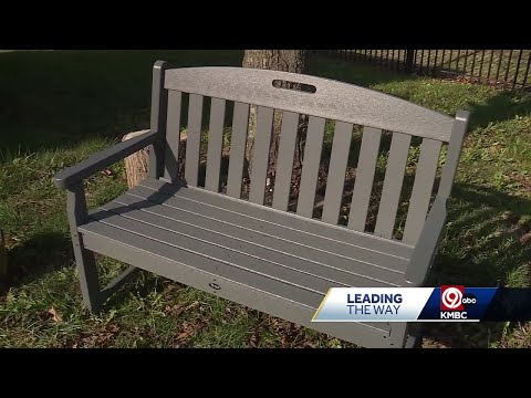 Kansas City, Kansas, community turns 1,000 pounds of plastic into park bench