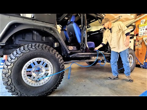 Jeep On Board 4 Tire Air System Install and Compressor Test ARB VS Amazon VS ViaAir