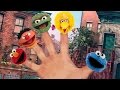 Sesame Street Finger Family Nursery Rhyme Song Elmo Cookie Monster Big Bird Bert Ernie