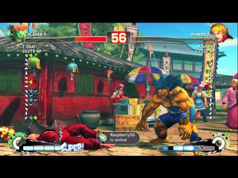 T SRAI [Blanka] vs kamahl0 [Ken] SSF4 Japanese Online Ranked Matches - TRUE-HD