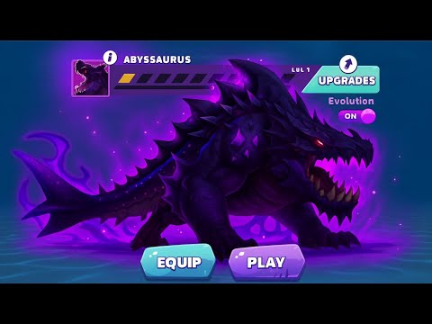 NEW  TITAN ABYSSAURUS REX UNLOCKED AND GAMEPLAY - Hungry Shark Evolution