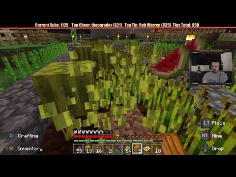 Minecraft  MAJOR Chill Stream  Jan  18, 2019 pt1   Big Trees and Fishing Fun