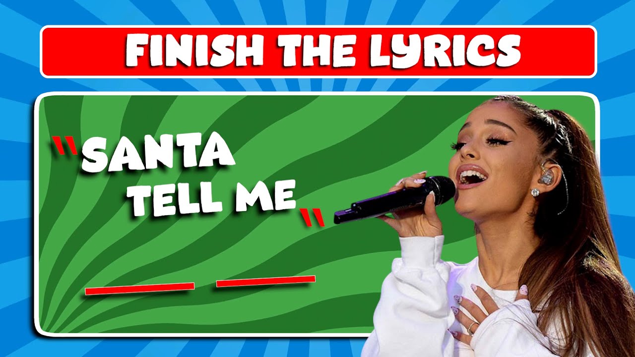 🎄 Christmas Songs - Finish the Lyrics Quiz | Guess the Christmas Song 🎶