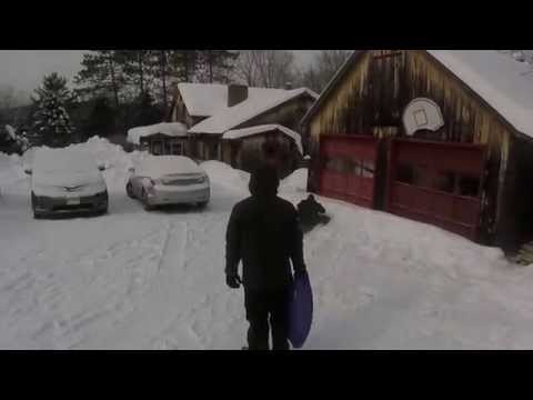 DCE folks enjoying a day of sledding