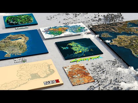VIDEO GAME Map Size Comparison 2025