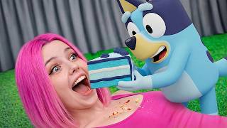 я съел торт BLUEY и BINGO !