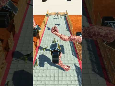 Trapped on the Ramp: Dinosaurs Fighting for Survival 🦖 Death run. Animal Revolt battle simulator.