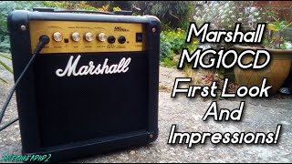 Video thumbnail for Marshall MG10CD Guitar Amp | First Impressions And Playing Guitar by TechHeadHD2