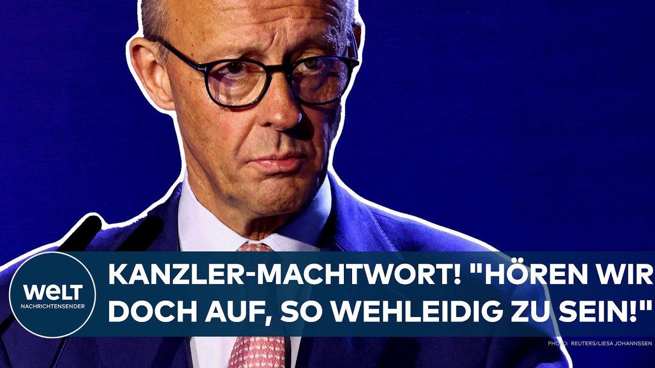 FRIEDRICH MERZ: Kanzler-Machtwort! "Hören wir doch auf, so wehleidig zu sein!"