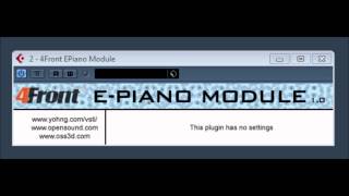 Video thumbnail for 4Front E-Piano Module 1.0 by Yohng / 4 front Technologies by UPROAR 24