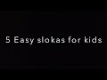 5 Easy Slokas For Children